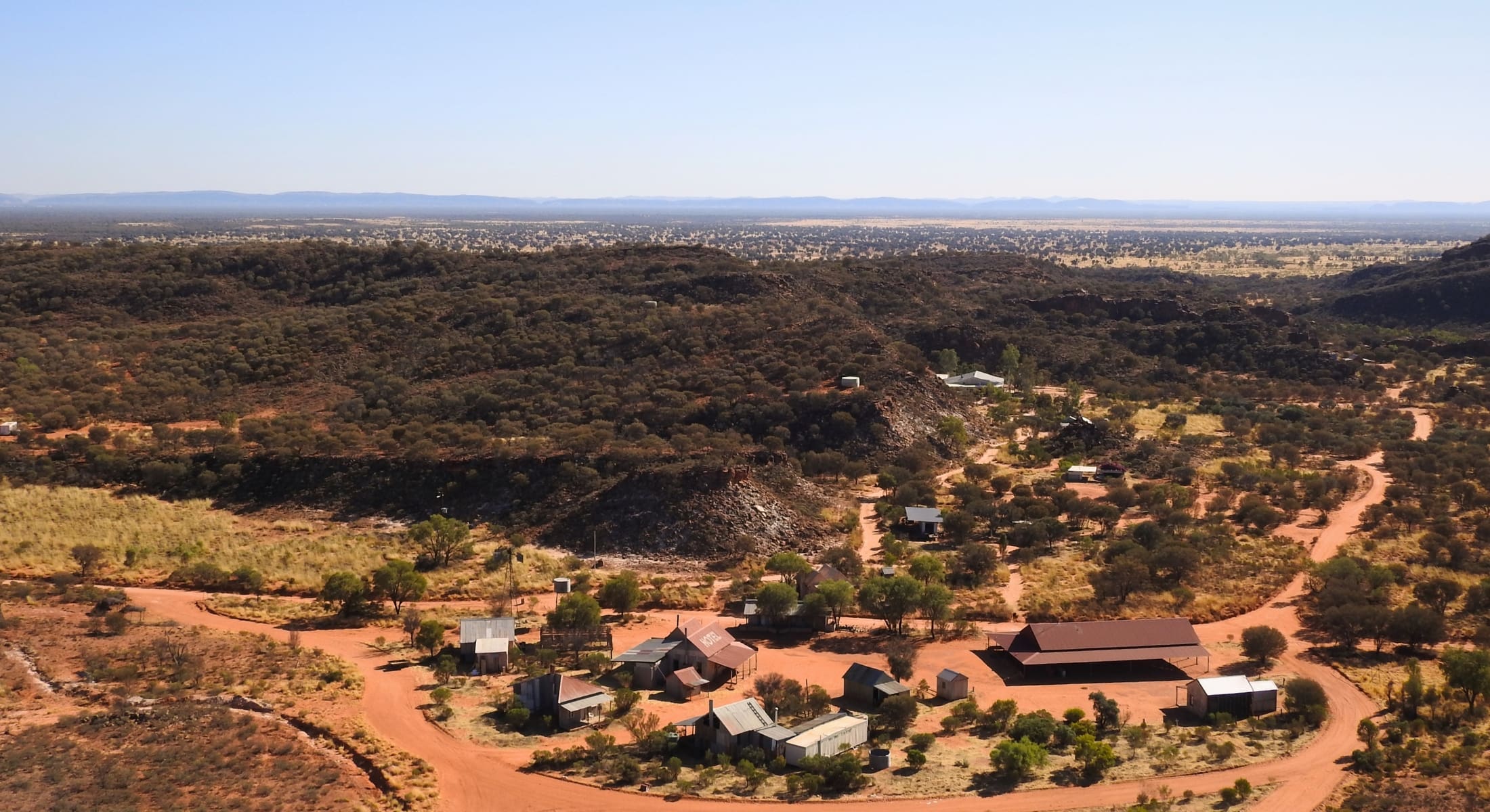 Ooraminna Homestead aerial view