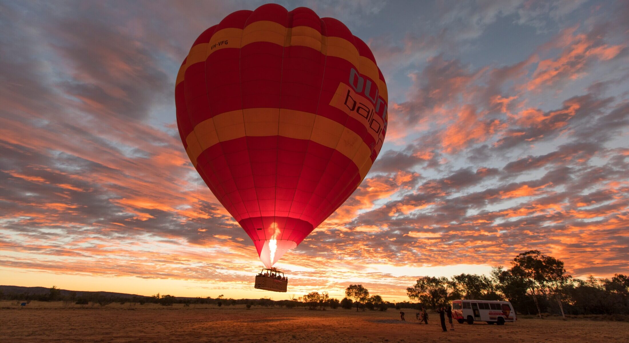 Outback ballooning at sunrise